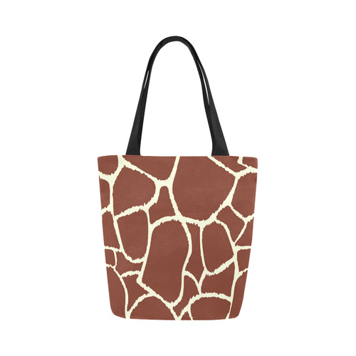 Luxury designers bag : BROWN COW Canvas Tote Bag (Model 1657)