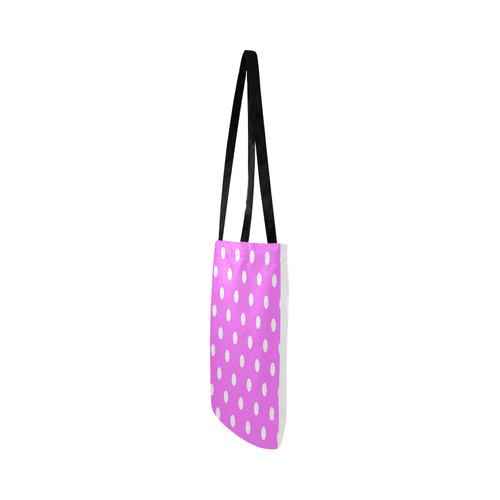 Luxury designers bag : Pink with dots Reusable Shopping Bag Model 1660 (Two sides)