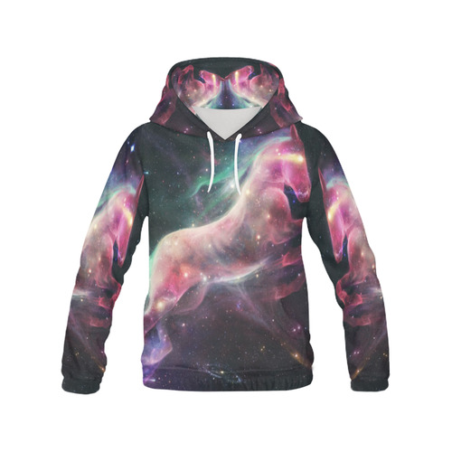 Unicorn All Over Print Hoodie for Men (USA Size) (Model H13)