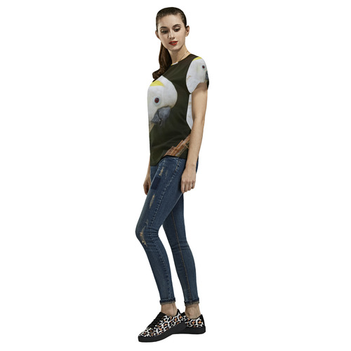 Cockatoo_2015_0504_by_JAMColors All Over Print T-Shirt for Women (USA Size) (Model T40)
