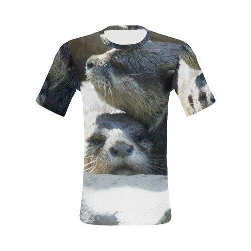 Otter20161002_by_JAMColors All Over Print T-Shirt for Men (USA Size) (Model T40)