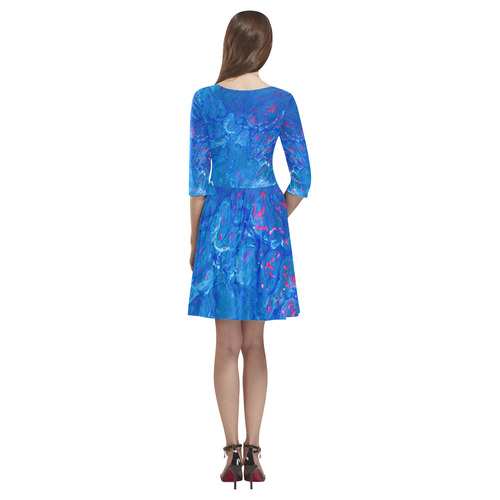 Jellyfish Party Tethys Half-Sleeve Skater Dress(Model D20)