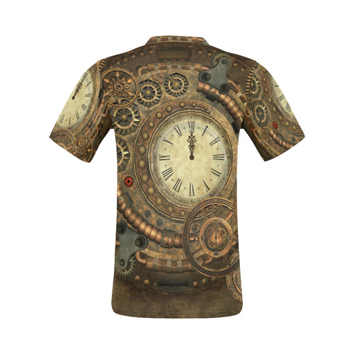 Steampunk, awesome clockwork All Over Print T-Shirt for Men (USA Size) (Model T40)