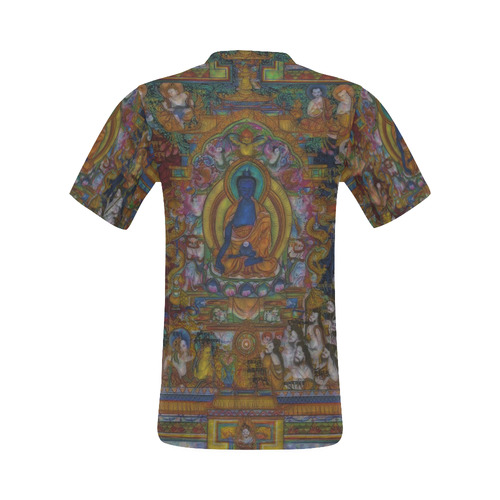 Awesome Thanka With The Holy Medicine Buddha All Over Print T-Shirt for Men (USA Size) (Model T40)