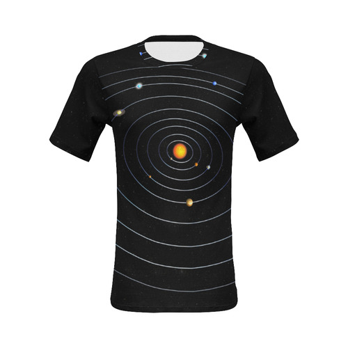 Our Solar System All Over Print T-Shirt for Men (USA Size) (Model T40)