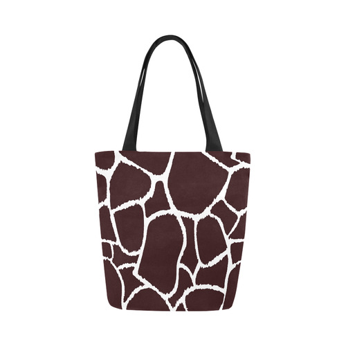 Luxury designers bag : BROWN COW Canvas Tote Bag (Model 1657)