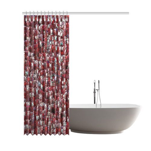 Sparkling and glittering, red by JamColors Shower Curtain 72"x84"