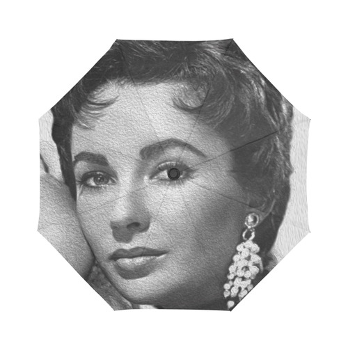 Great Actress Elizabeth Taylor Auto-Foldable Umbrella (Model U04)