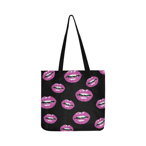 Glittery Kiss Reusable Shopping Bag Model 1660 (Two sides)