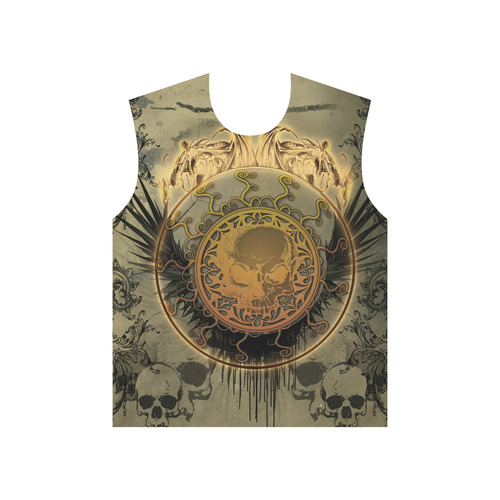 Awesome skulls on round button All Over Print T-Shirt for Men (USA Size) (Model T40)