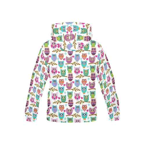 happy owls All Over Print Hoodie for Kid (USA Size) (Model H13)