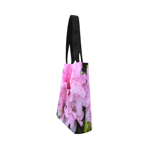 Pink Rhododendron Floral Art Canvas Tote Bag (Model 1657)