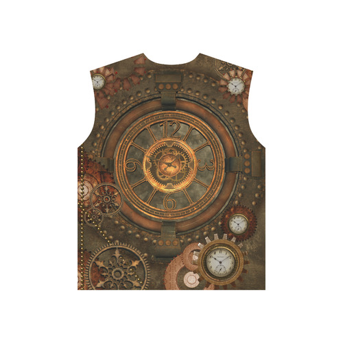 Steampunk, wonderful vintage clocks and gears All Over Print T-Shirt for Men (USA Size) (Model T40)