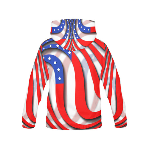 Flag of United States of America All Over Print Hoodie for Men (USA Size) (Model H13)
