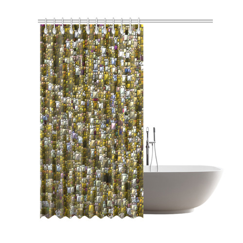 Sparkling and glittering, golden by JamColors Shower Curtain 69"x84"