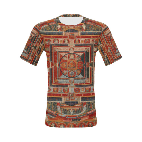 Mandala  of  Bodhisattva of Transcendent Wisdom All Over Print T-Shirt for Men (USA Size) (Model T40)