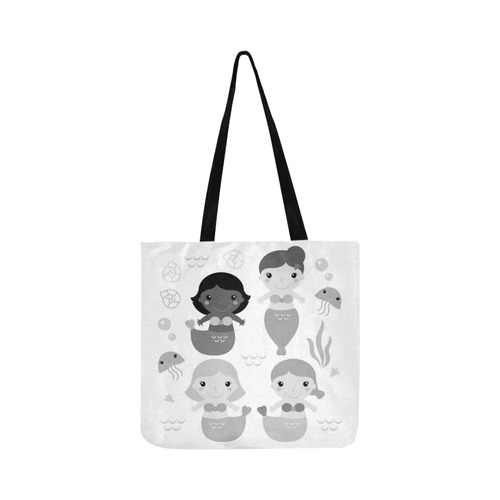 Designers bag with Little princess underwater Reusable Shopping Bag Model 1660 (Two sides)