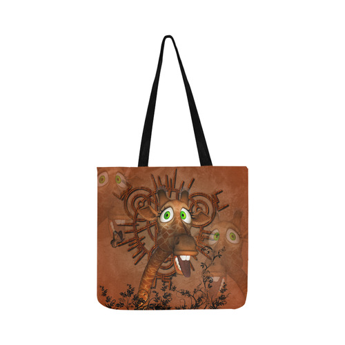 Sweet, happy giraffe Reusable Shopping Bag Model 1660 (Two sides)