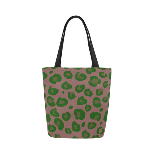 Designers tote bag : Green jaguar Canvas Tote Bag (Model 1657)