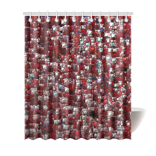 Sparkling and glittering, red by JamColors Shower Curtain 72"x84"