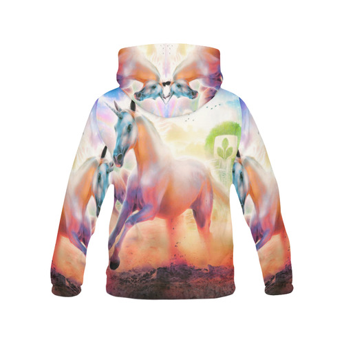 Unicorn All Over Print Hoodie for Men (USA Size) (Model H13)