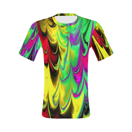 awesome fractal marbled 14 All Over Print T-Shirt for Men (USA Size) (Model T40)