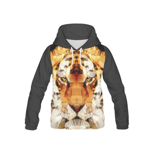 abstract tiger All Over Print Hoodie for Kid (USA Size) (Model H13)