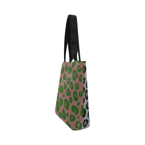 Designers tote bag : Green jaguar Canvas Tote Bag (Model 1657)