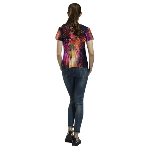 Chaos by Artdream All Over Print T-Shirt for Women (USA Size) (Model T40)