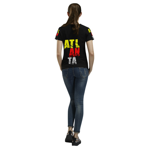 Atlanta by Artdream All Over Print T-Shirt for Women (USA Size) (Model T40)