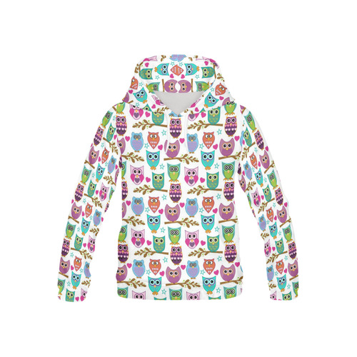 happy owls All Over Print Hoodie for Kid (USA Size) (Model H13)