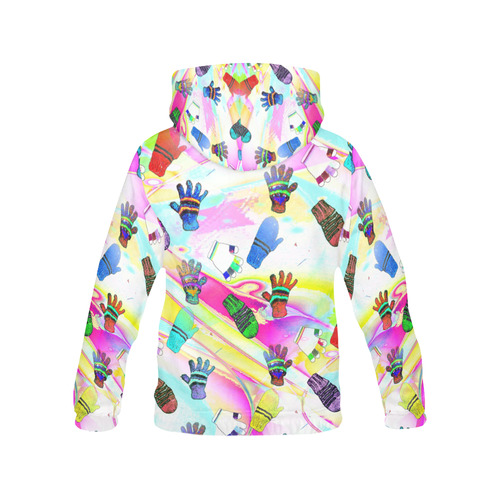 mittens All Over Print Hoodie for Women (USA Size) (Model H13)