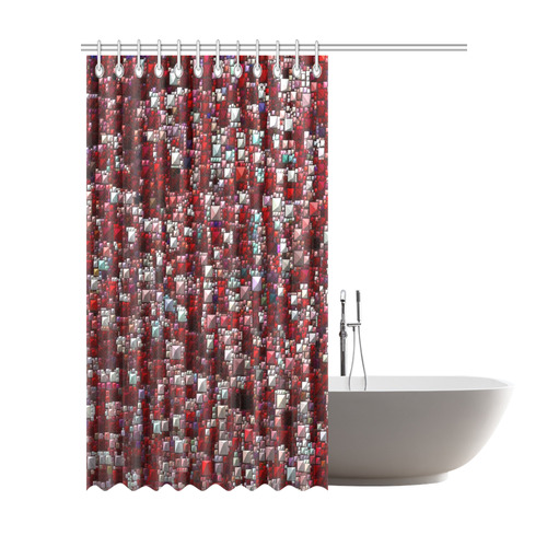 Sparkling and glittering, red by JamColors Shower Curtain 72"x84"