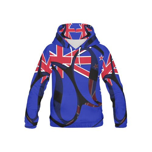 The Flag of New Zealand All Over Print Hoodie for Kid (USA Size) (Model H13)