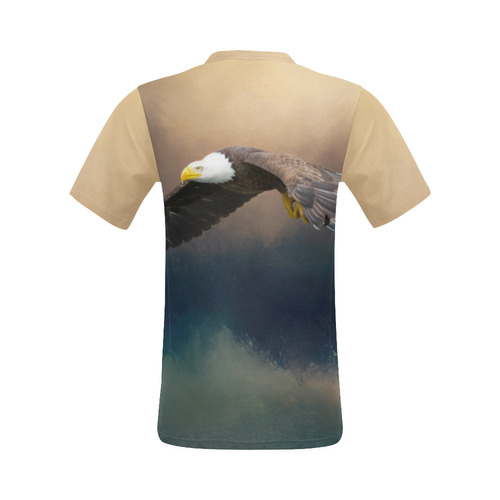 Painting flying american bald eagle All Over Print T-Shirt for Men (USA Size) (Model T40)