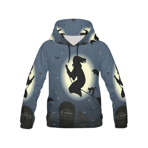 Halloween20160819_by_JAMColors All Over Print Hoodie for Women (USA Size) (Model H13)