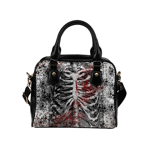Murder In Detail Gothic Horror Art Shoulder Handbag (Model 1634)