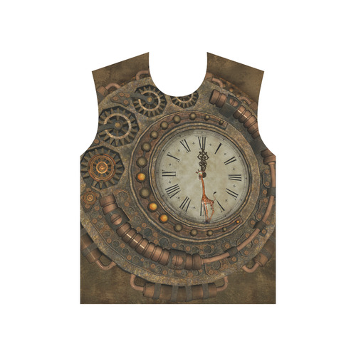 Steampunk clock, cute giraffe All Over Print T-Shirt for Men (USA Size) (Model T40)