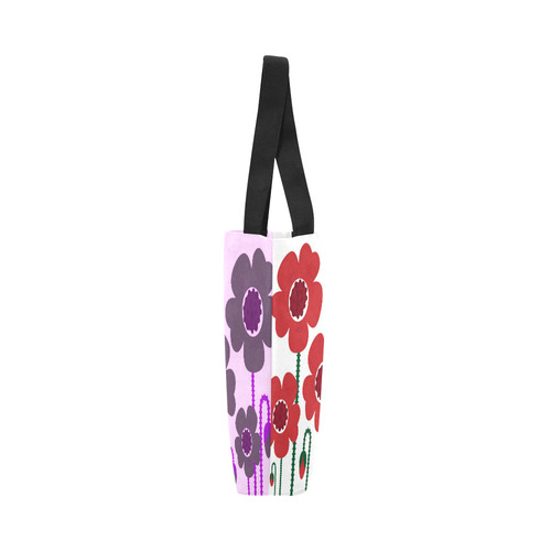 Designers tote canvas Bag with Flowers Canvas Tote Bag (Model 1657)