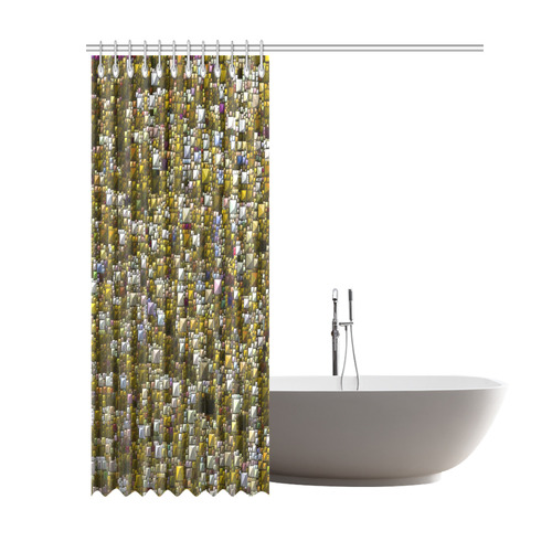 Sparkling and glittering, golden by JamColors Shower Curtain 69"x84"