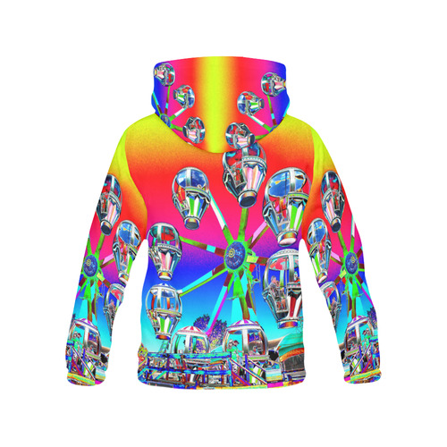 Ferris wheel All Over Print Hoodie for Women (USA Size) (Model H13)