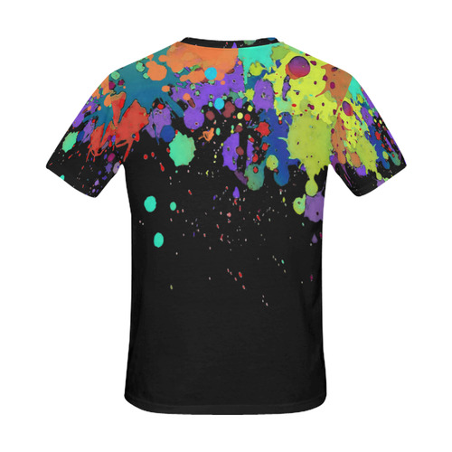 CRAZY multicolored SPLASHES / SPLATTER / SPRINKLE All Over Print T-Shirt for Men (USA Size) (Model T40)