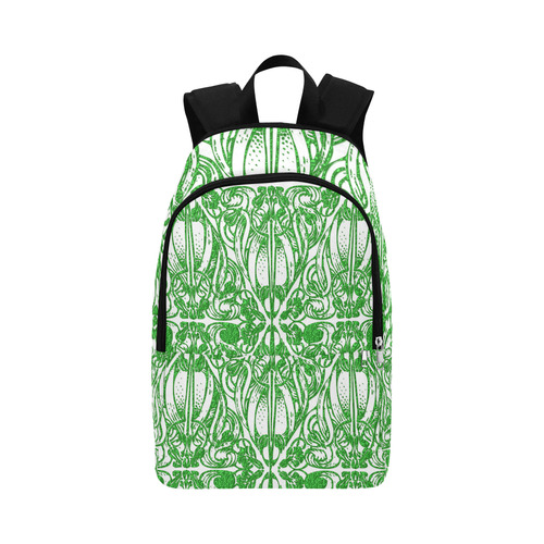 Lace Green Fabric Backpack for Adult (Model 1659)