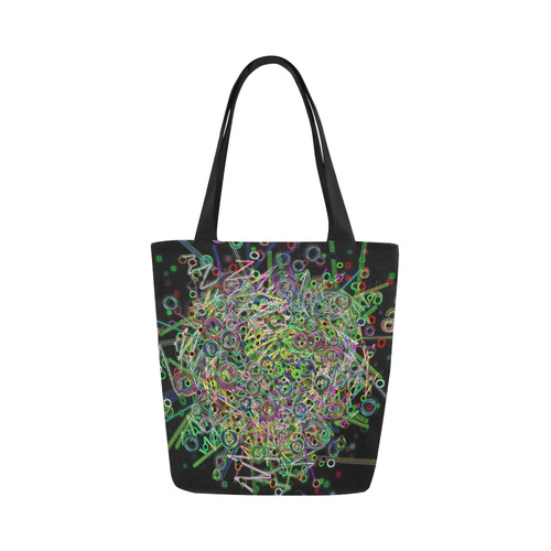 Disco Lights Canvas Tote Bag (Model 1657)