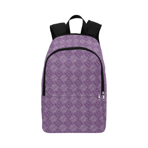 Lilac Jacuard Fabric Backpack for Adult (Model 1659)