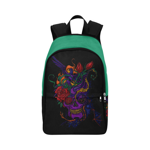 Funny Funky Sugar Skull Fabric Backpack for Adult (Model 1659)