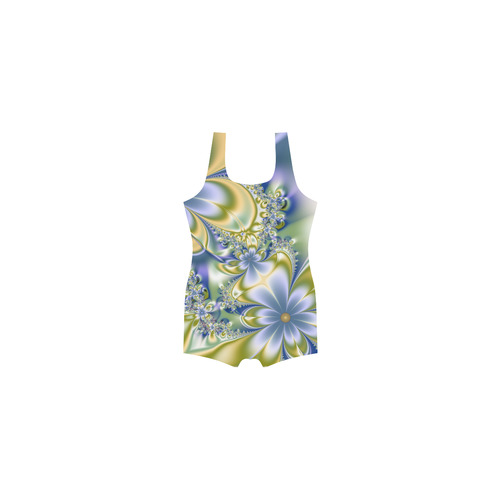 Silky Flowers Classic One Piece Swimwear (Model S03)