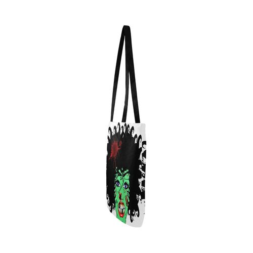 ZinZi the Zombie white Reusable Shopping Bag Model 1660 (Two sides)