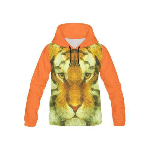 tiger All Over Print Hoodie for Kid (USA Size) (Model H13)