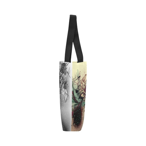 Designers bag with Water lilies Canvas Tote Bag (Model 1657)